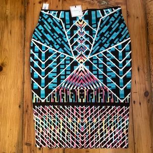 NWT Bisou Bisou Michele Bohbot Pencil Skirt XL